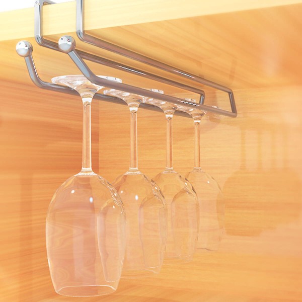 Encontraproduto.com.br - Suporte Porta Taças De Encaixe Simples Cromado Armário