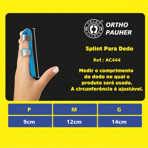 Encontraproduto.com.br - Tala para Dedo Splint Ortho Pauher Tam G - unidade