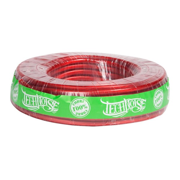 Cabo de Potencia Technoise 100% Cobre Vermelho 33 MM Rolo 15 Metros