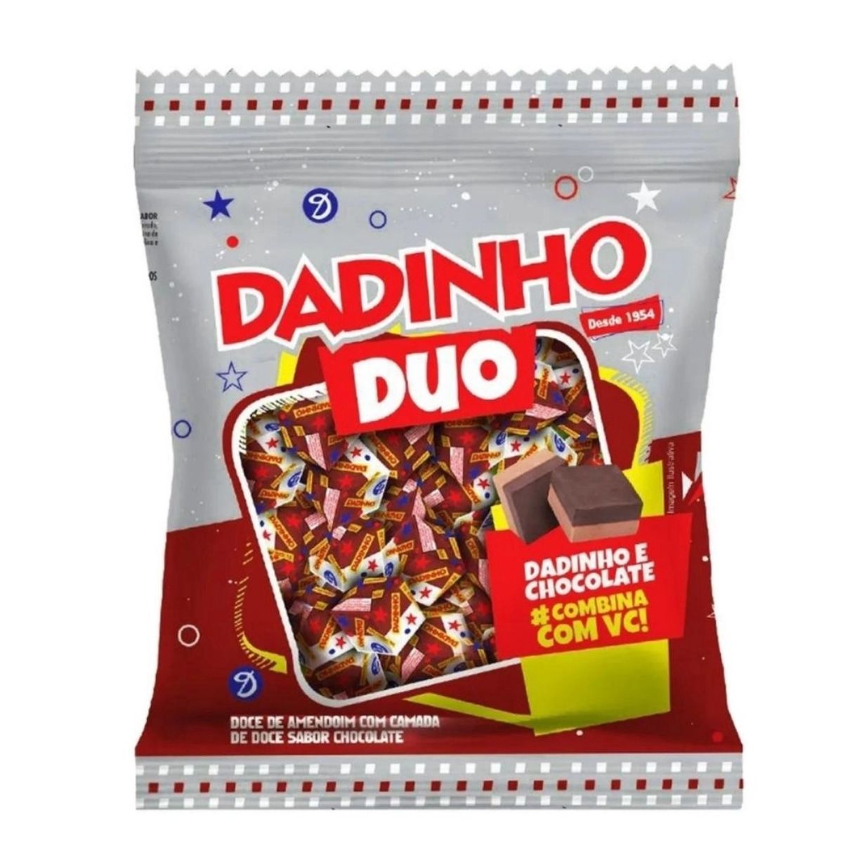 Encontraproduto.com.br - Doce de Amendoim Chocolate Dadinho Dijo Pacote 90g: Mime-se com o Doce de Amendoim com Chocolate da Dadinho Dijo. Um pacote de 90g repleto de sabor e nostalgia.