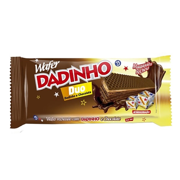 Encontraproduto.com.br - Biscoito Wafer Recheado Dadinho Duo 90g - Dizioli