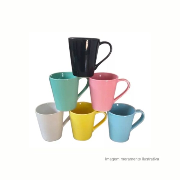 Encontraproduto.com.br - Caneca Tulipa Util no Lar Cores Sortidas 250ml