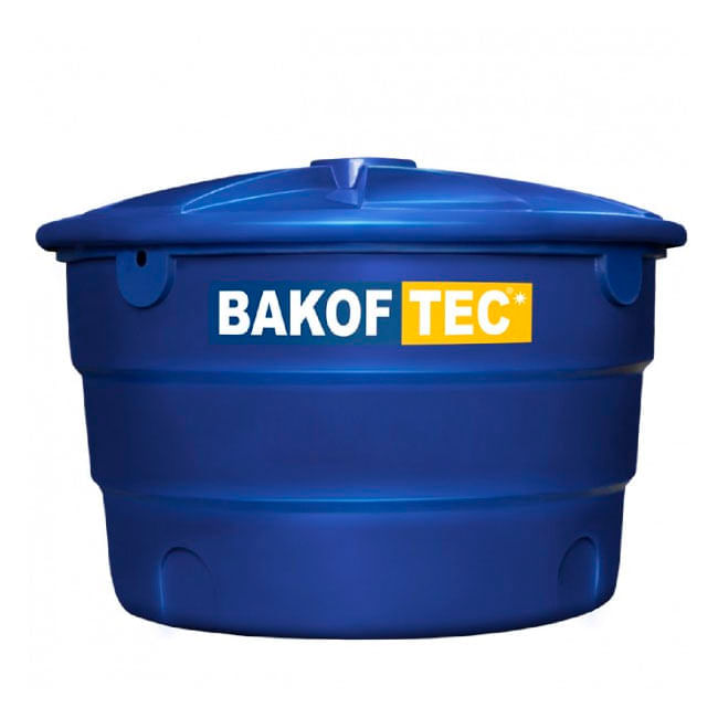Caixa dÁgua Redonda Polietileno com Tampa Bakof Tec