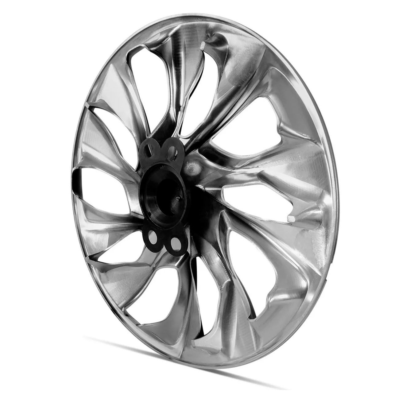 Encontraproduto.com.br - Calota Esportiva DS4 Silver Cup 13 Universal Encaixe Prata e Grafite