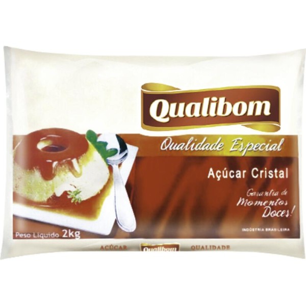 Encontraproduto.com.br - Açúcar Qualibom Cristal Pacote com 2kg