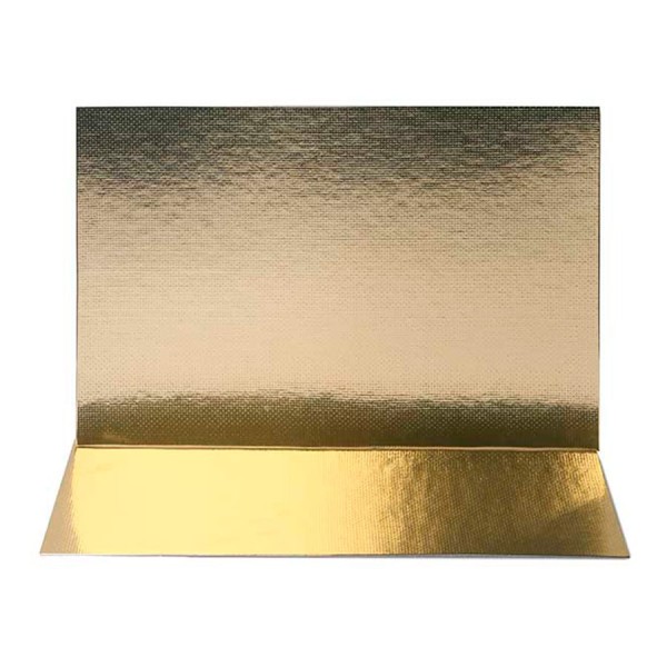Encontraproduto.com.br - Base Para Doce Classic Retangular Ouro 33X14cm 5 Unidades STALDEN