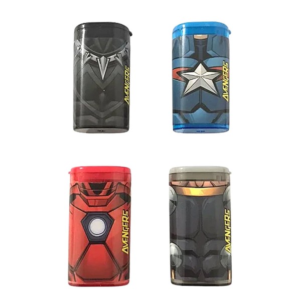 Encontraproduto.com.br - Apontador Escolar Molin Personagem C/Deposito Avengers