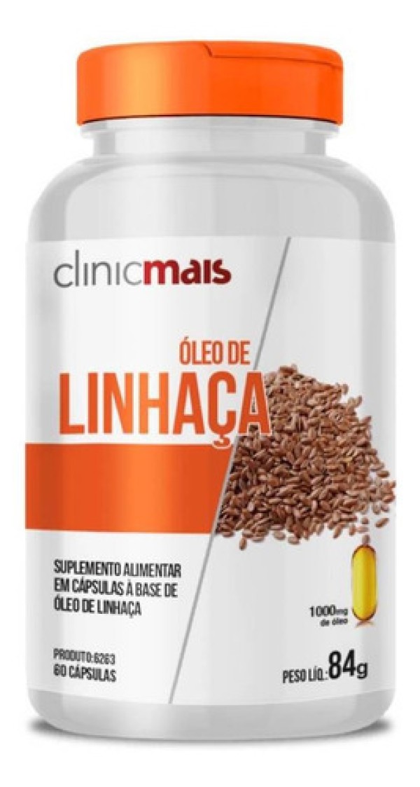Encontraproduto.com.br - Óleo de Linhaça (1000mg) 60 Cápsulas - Chá Mais