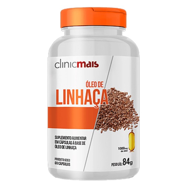 Encontraproduto.com.br - Óleo de Linhaça (1000mg) 60 Cápsulas - Chá Mais
