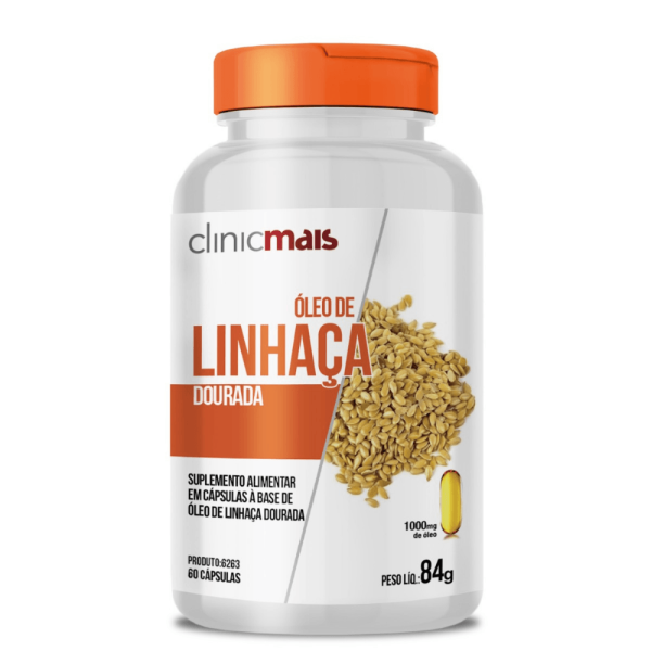 Encontraproduto.com.br - Óleo de Linhaça (1000mg) 60 Cápsulas - Chá Mais