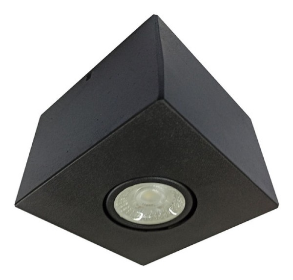 Encontraproduto.com.br - Plafon Sobrepor Quadrado Pigmentado Ref.7665 GU10 - Damlux