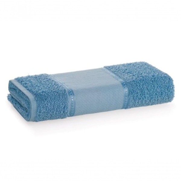 Encontraproduto.com.br - Toalha De Rosto Ponto Russo Para Bordar Azul 50 X 70cm