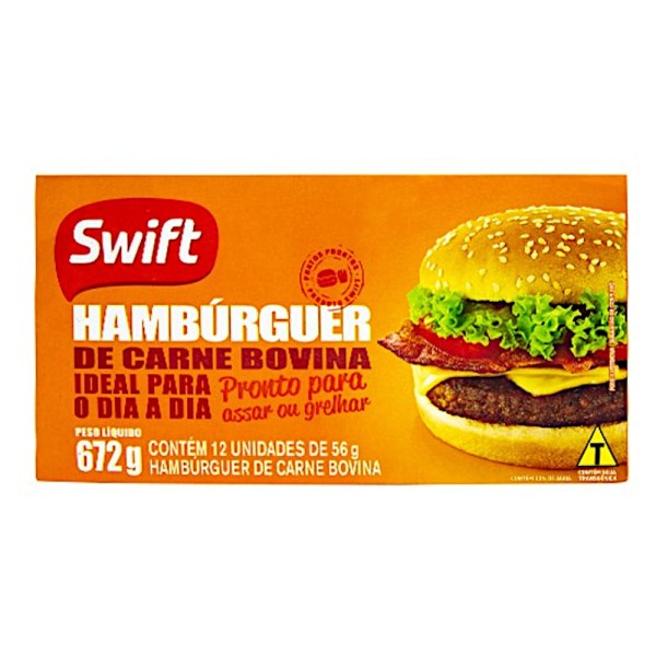 Encontraproduto.com.br - Hambúrguer Tradicional Congelado Swift 672 g