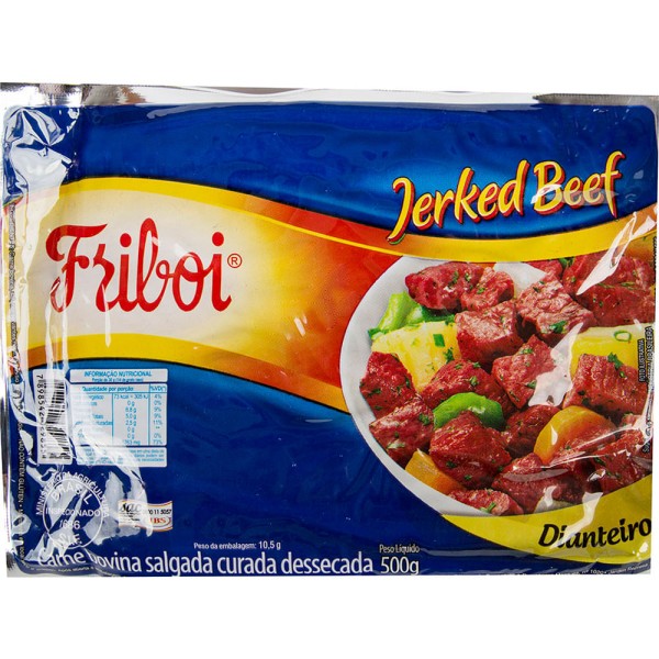 Encontraproduto.com.br - Jerked Beef Friboi Dianteiro Pacote com 500g