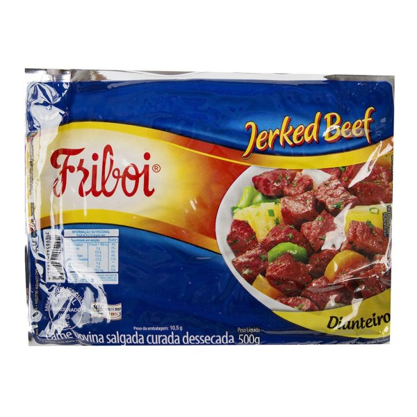 Encontraproduto.com.br - Jerked Beef Friboi Dianteiro Pacote com 500g