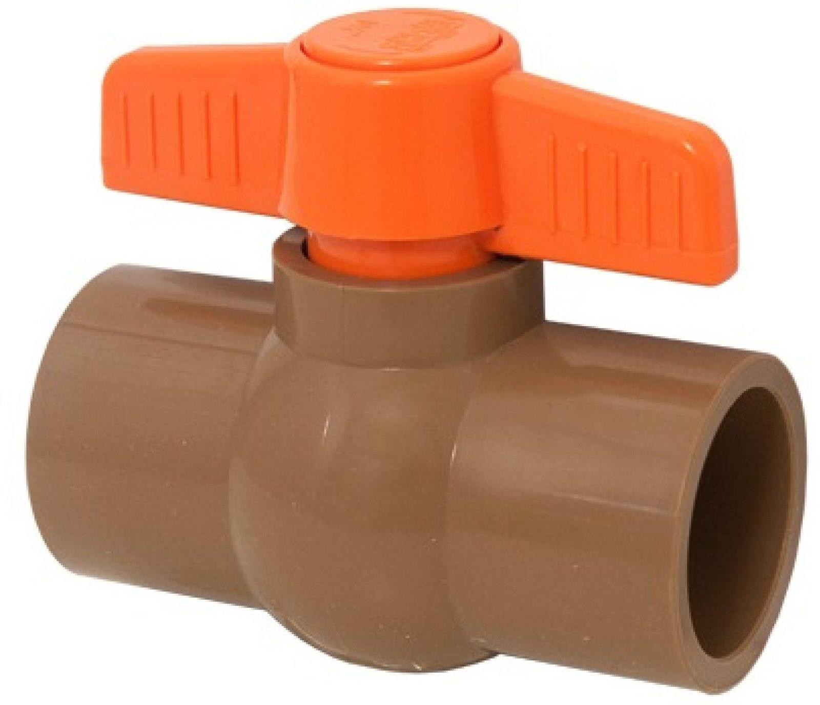 Encontraproduto.com.br - Registro de Esfera Soldável Bakof Marrom 32mm