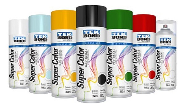 Tinta Spray Uso Geral 350 Ml Azul Claro Tekbond