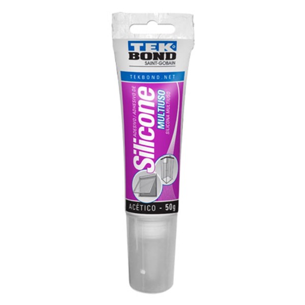 Encontraproduto.com.br - Adesivo Silicone Acetico Multiuso Transp 50G - Tekbond