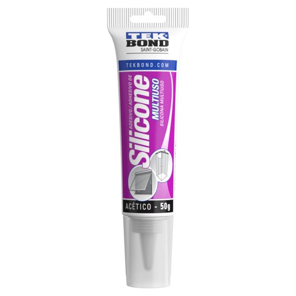 Encontraproduto.com.br - Adesivo Silicone Acetico Multiuso Transp 50G - Tekbond