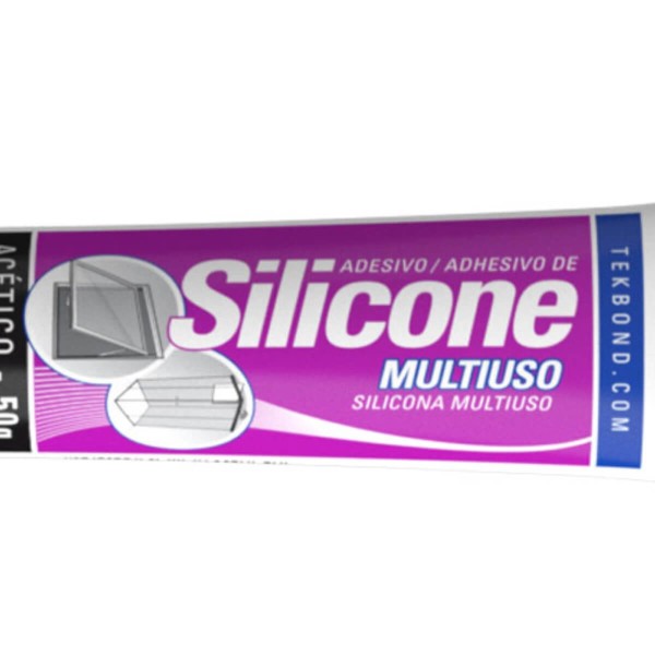 Encontraproduto.com.br - Adesivo Silicone Acetico Multiuso Transp 50G - Tekbond