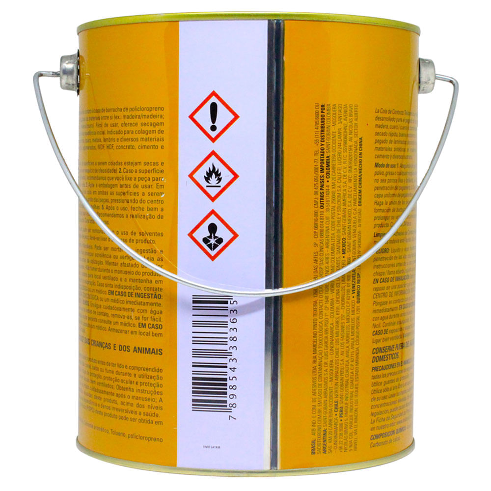 Cola de Contato Incolor 2,8 Kg Tekbond