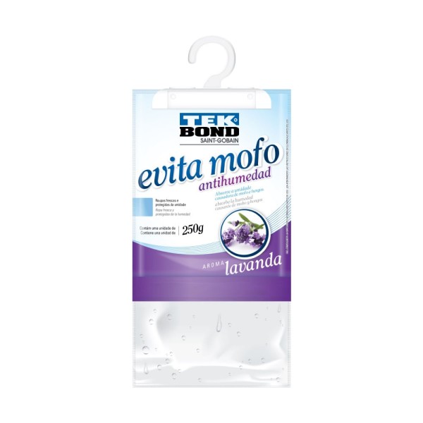Encontraproduto.com.br - Evita Mofo Tekbond Closet Lavanda 250g