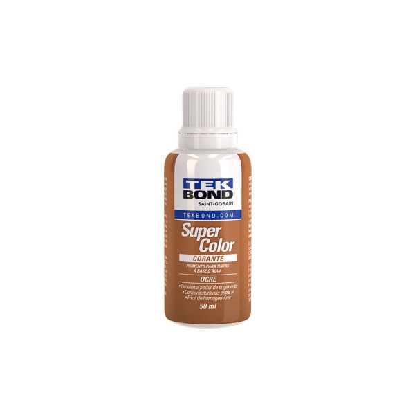 Corante Líquido Super Color 50Ml Ocre - Tekbond