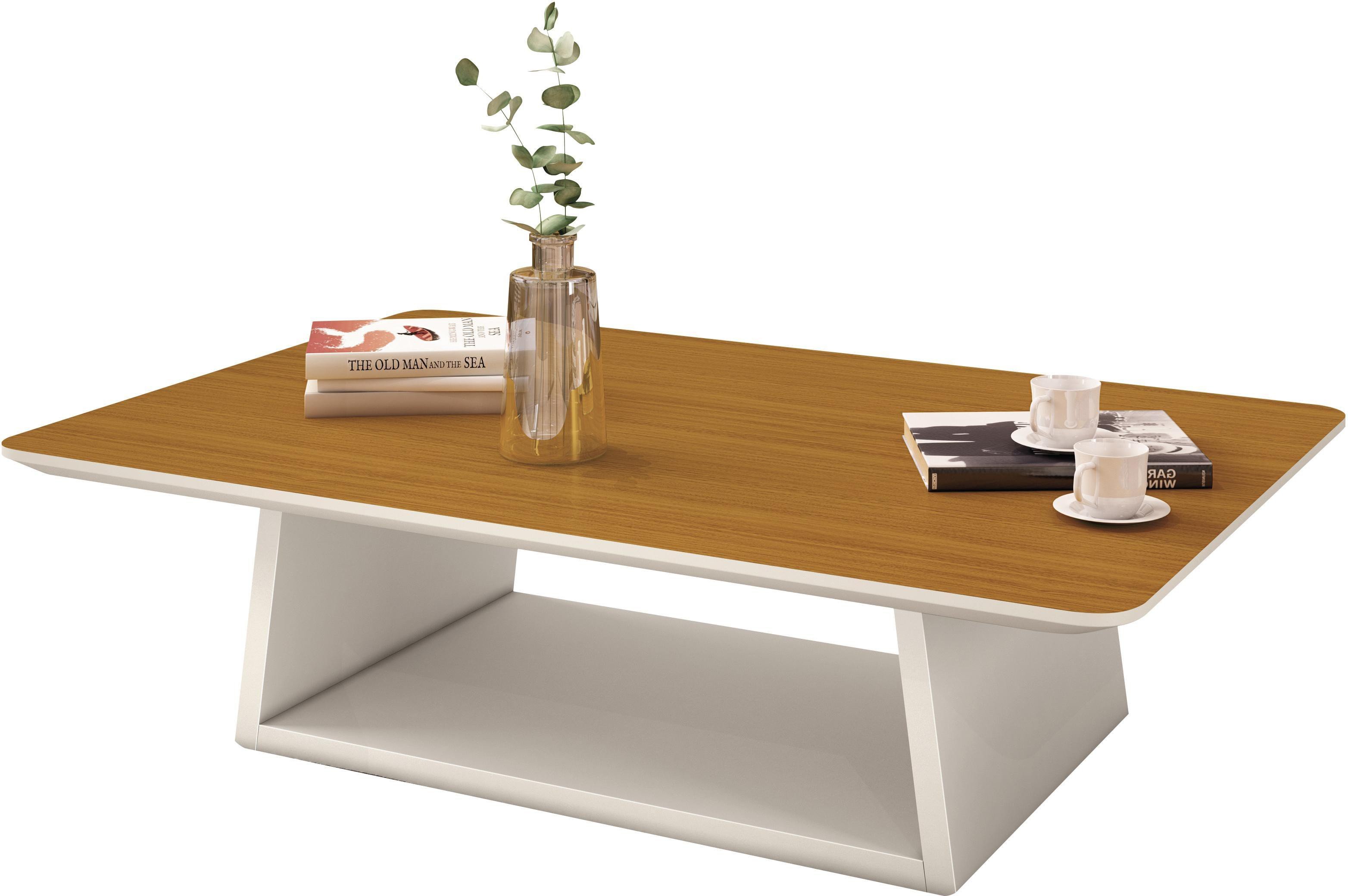 Encontraproduto.com.br - Mesa de Centro EDN Holambra 17658 Off White Cedro