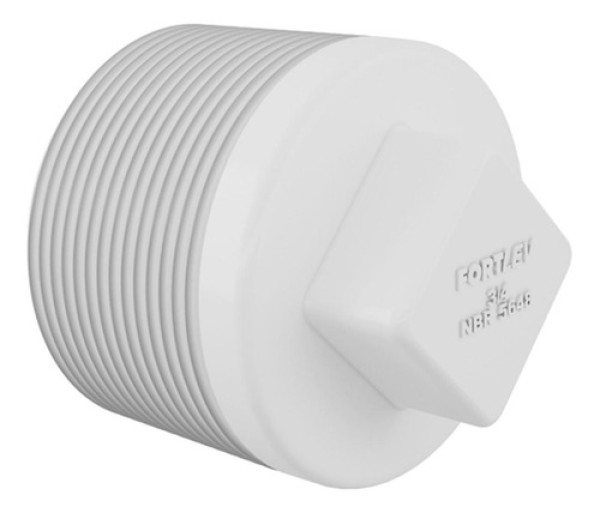 Plug Roscável PVC Fortlev NBR 5648 Branco