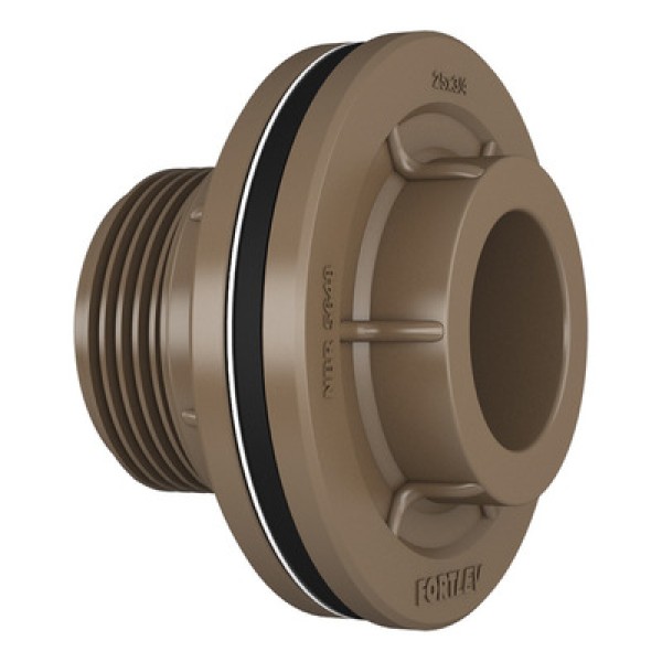 Encontraproduto.com.br - Adaptador com Flange para Caixa DÁgua Soldável PVC 50mm Fortlev