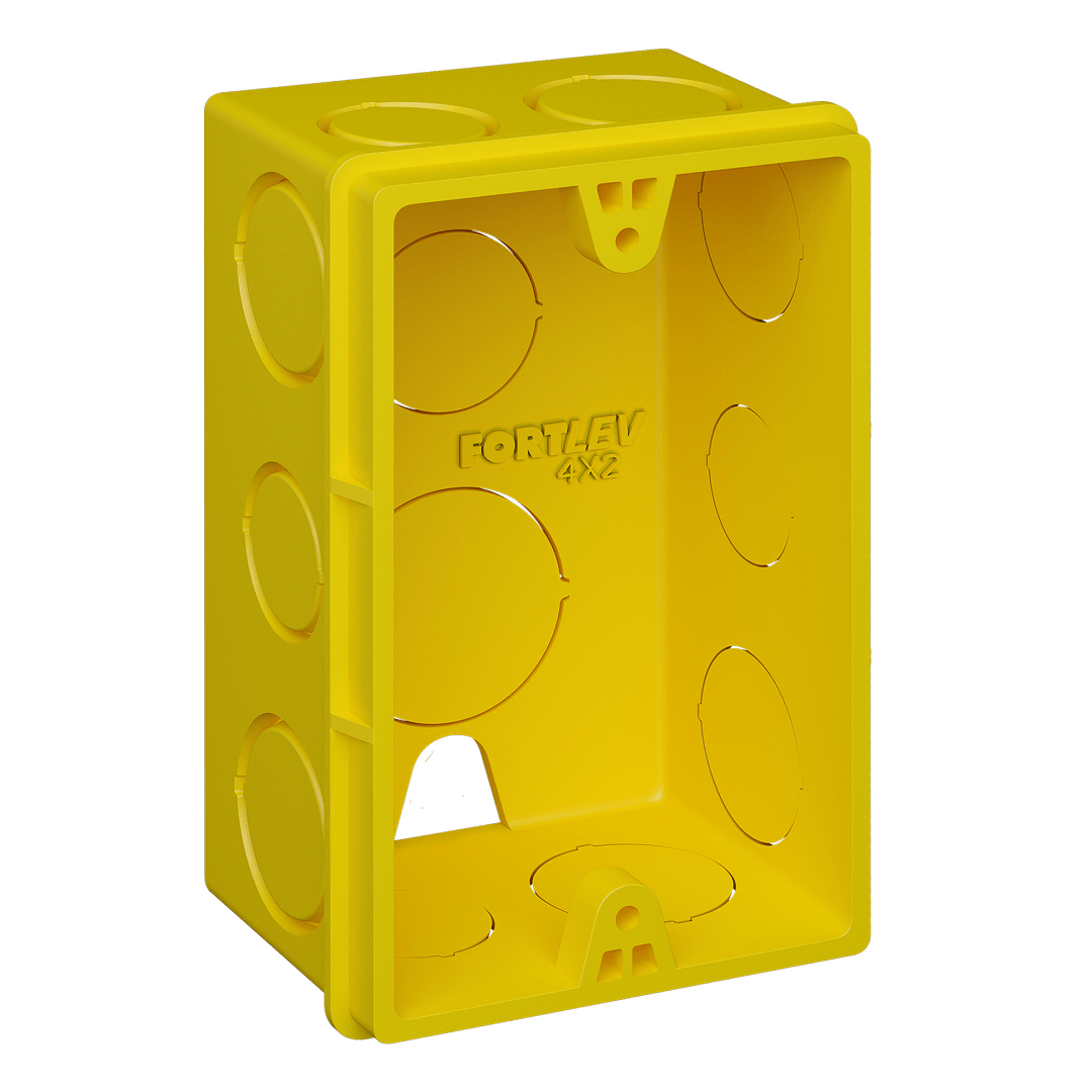 Encontraproduto.com.br - Caixa de Luz Retangular Fortlev  Reforçada