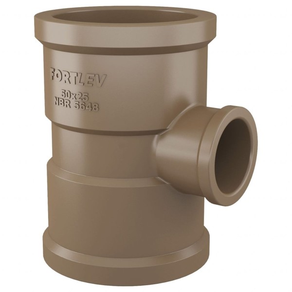 Encontraproduto.com.br - Tê com Redução Soldável 40 x 25mm FORTLEV 10264021