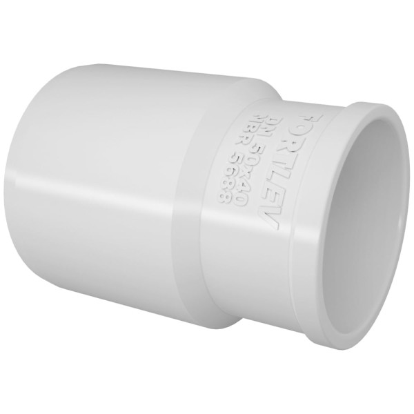 Bucha de Redução Longa Esgoto Série Normal PVC DN 50 x 40 Fortlev