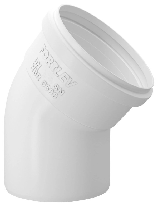Encontraproduto.com.br - Joelho 45 Esgoto Série Normal PVC DN 100 Fortlev