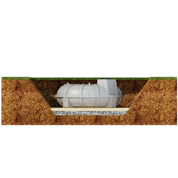 Encontraproduto.com.br - Cisterna Estrutural Polietileno 5.000L Cinza - Fortlev