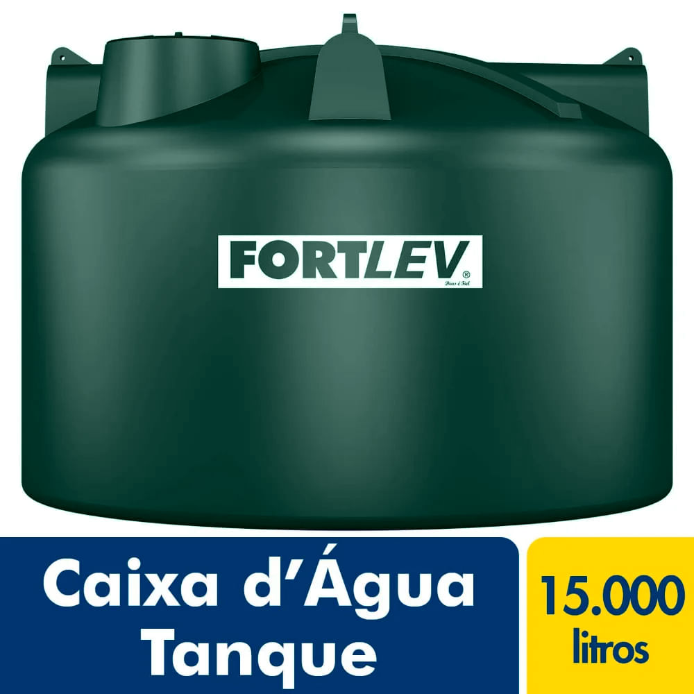Tanque Polietileno 15.000L Verde - Fortlev