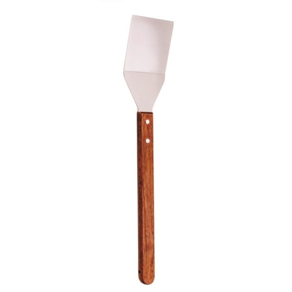 Espátula para Churrasco Inox e Madeira 46 Cm