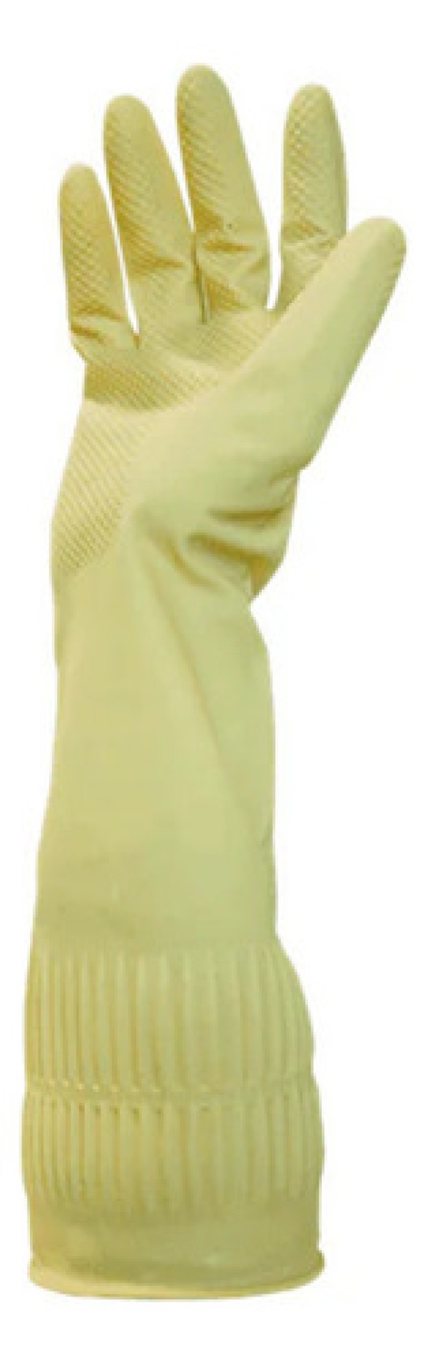 Encontraproduto.com.br - Luva  Vabene Latex Ranhurada Cano Longo Tamanho M