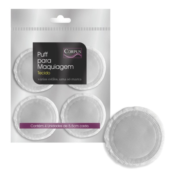 Encontraproduto.com.br - Puff Para Maquiagem Com 4 Unidades Corpus