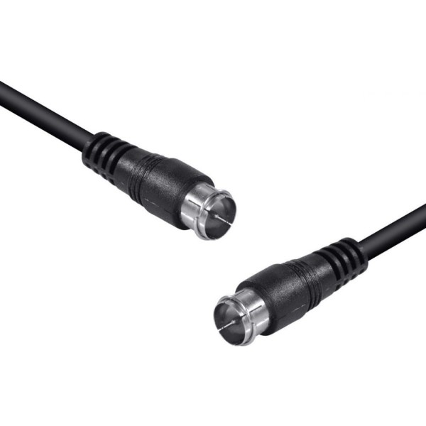 Encontraproduto.com.br - Cabo Coaxial F Macho X F Macho 2 Metros Para Antena Cf+f-2 - Pc / 10