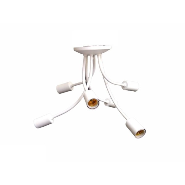 Encontraproduto.com.br - Plafon Soprepor Aranha 165/9 Com 9 Lâmpadas Emalustres Branco