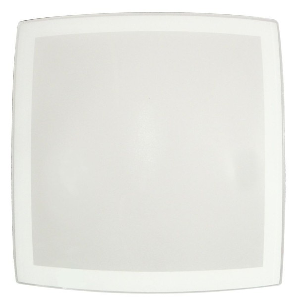 Encontraproduto.com.br - Plafon Filete Quadrado 25cm 1 Lâmpada Branco