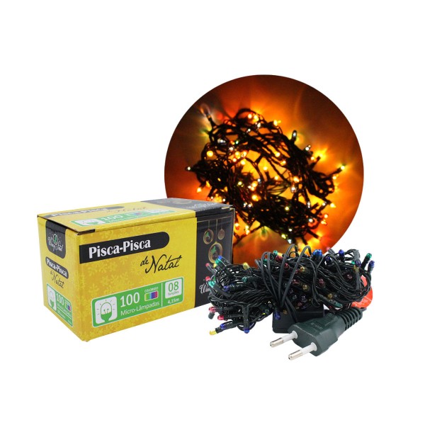 Encontraproduto.com.br - Pisca-Pisca Micro-Lâmpadas Colorido 4,15 Metros 220V Wincy