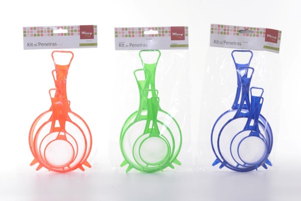 Encontraproduto.com.br - KIT PENEIRAS 4PCS 6/8/11/13CM CLA0324
