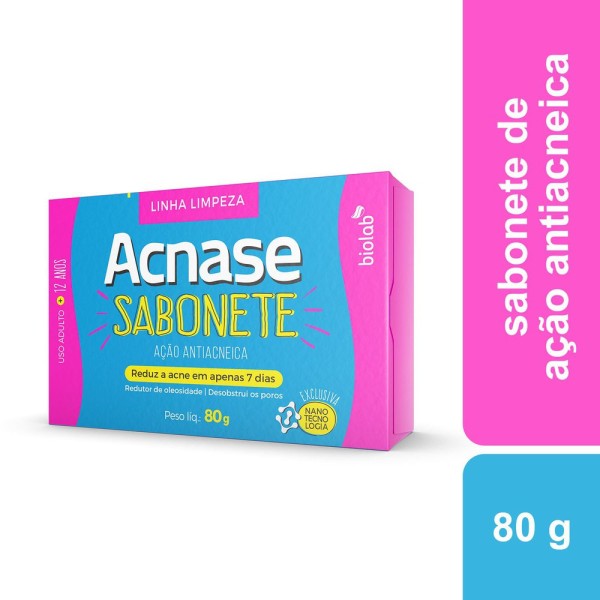Encontraproduto.com.br - Sabonete Barra Acnase Clean Antiacne Facial 80g