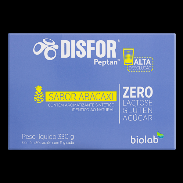 Encontraproduto.com.br - Disfor Sabor Abacaxi Biolab C/ 30 Sachês