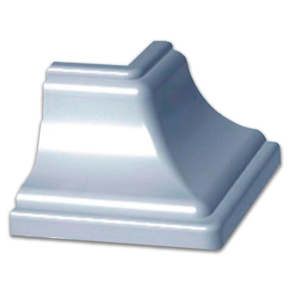 Encontraproduto.com.br - Cantoneira PVC Externa Agilize Para Rodaforro branco Gelo (4 peças)