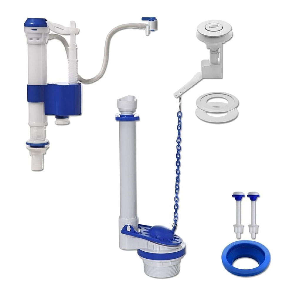 Encontraproduto.com.br - Kit Completo Para Caixa Acoplada Com Acionador Superior Blukit