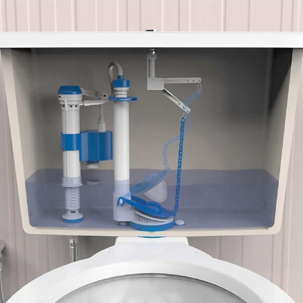 Encontraproduto.com.br - Kit Completo Para Caixa Acoplada Com Acionador Superior Blukit