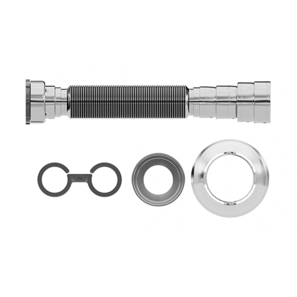 Encontraproduto.com.br - Sifão sanfonado simples cromado - Blukit